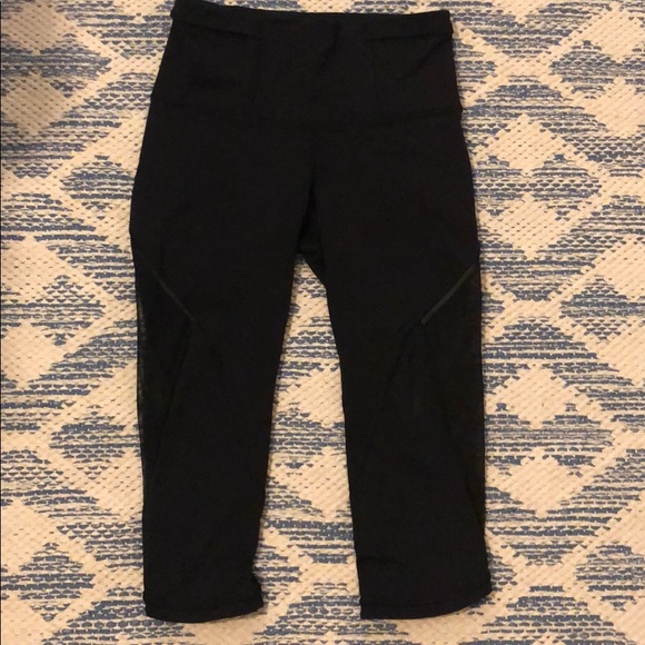lululemon athletica Pants - Lululemon High Waisted Mesh Crops